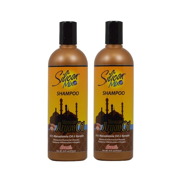 Silicon Mix Moroccan Argan Oil Shampoo 16oz"Pack of 2"