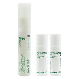 Innisfree Green Tea Hyaluronic Acid Glow Eye Face Ball 10mL+Hyaluronic Acid Serum 15mlx2 / 이니스프리 그린티 히알루론산 글로우 아이 페이스볼 10mL+히알루론산 세럼15mlx2개