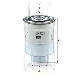 Original MANN-FILTER Fuel filter WK 8028 Z – Fuel filter set with gasket / gasket set – For Passenger Cars