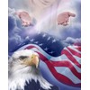 David Textiles Unity Under Hands of God with American Flag