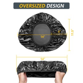 Super Wide Bike Seat Cover 14" * 11.5" for YLG Larger Seats, Larger Waterproof Bicycle Seat Cover, XXL Oversized Bike Seat Rain Cover, Bike Seat Sun & Dust Protector, Washable Bike Seat Cushion Cover