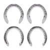 4pcs Horseshoes Aluminum Alloy Light Weight Reliable Practical Horse Riding