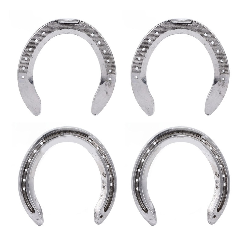 4pcs Horseshoes Aluminum Alloy Light Weight Reliable Practical Horse Riding