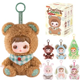 Rolife Plush Toy Figure Charline Forest Hide & Seek Blind Box – Collectible Kawaii Plush Doll Keychain, Soft Huggable Mini Action Figure Gift for Christmas & Birthdays