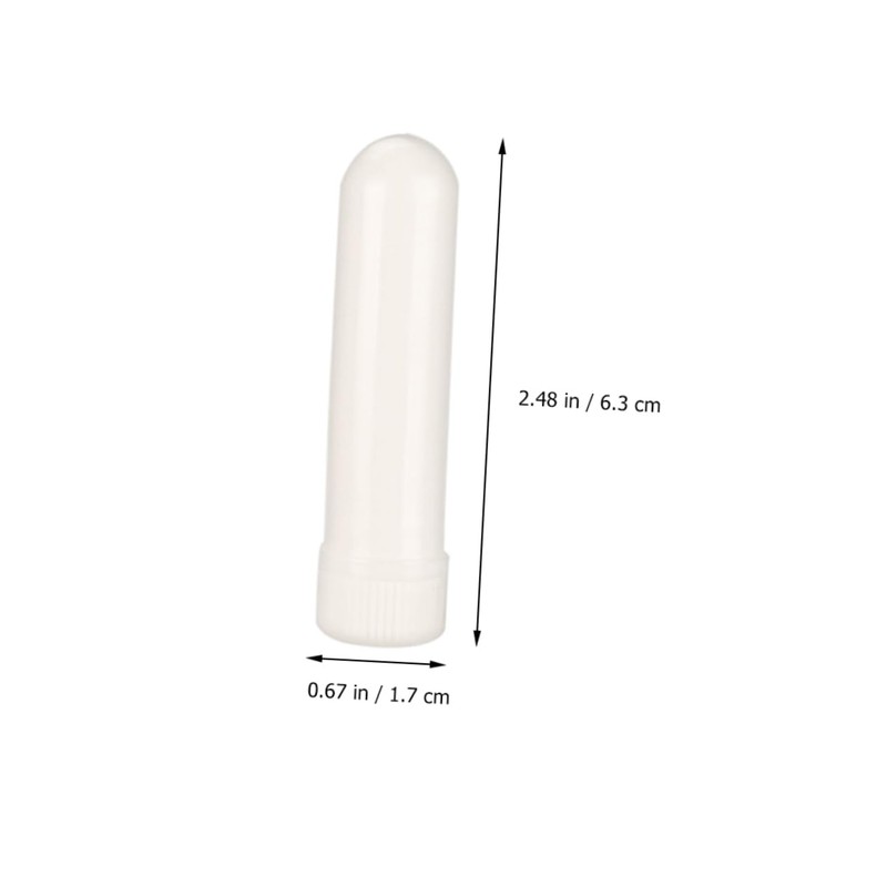 Mikinona 10pcs Essential Oil Aromatherapy White Empty Tubes for Relaxation