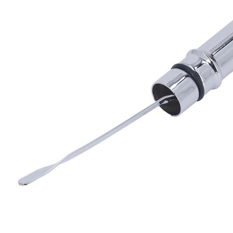 22in Transmission Oil Dipstick Silver Chrome Stainless Steel Tube for