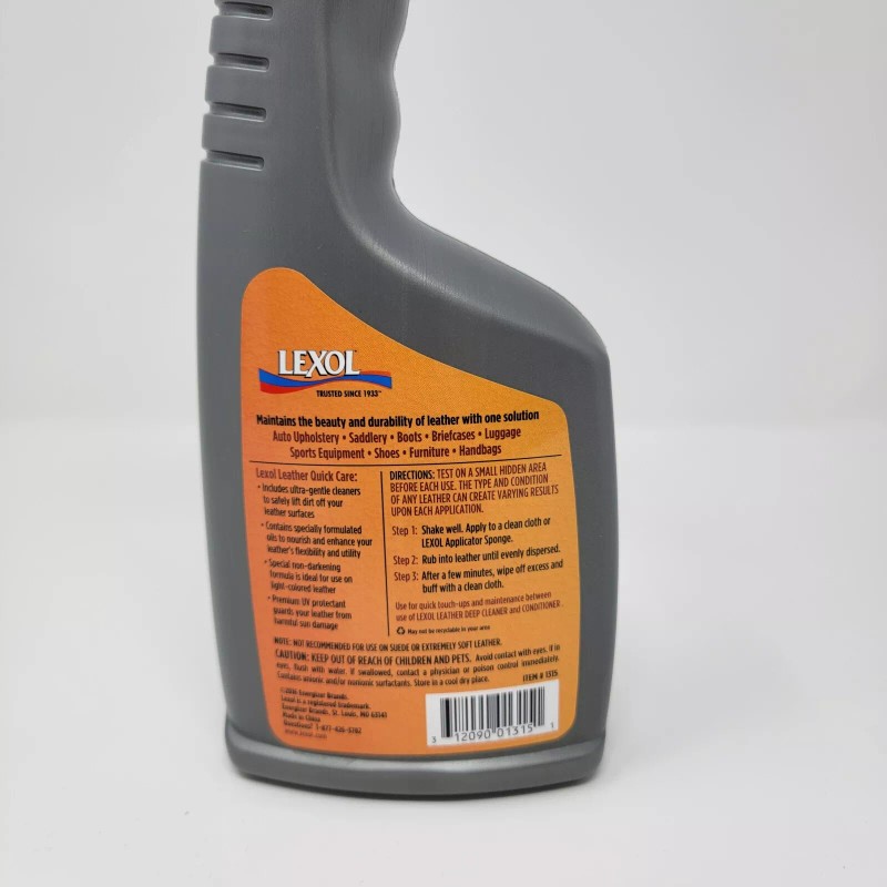 Lexol Leather Quick Care One Step Cleans Conditions Protects 16.9