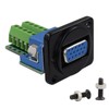QIANRENON VGA DB15 Panel Mount Adapter VGA DB15 Female to