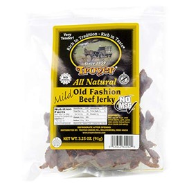 Troyer All Natural Mild Old Fashion Beef Jerky 3.25 Ounces