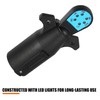 MACHSWON Car Trailer Wiring Tester Hitch Towing LED Connector 7