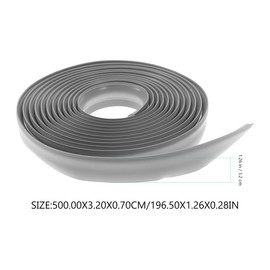 ORFOFE 5M Floor Transition Strip for Carpet to Tile Flexible Edging Trim Durable Flooring Cover Strip for Doorway Thresholds and Carpet Binding