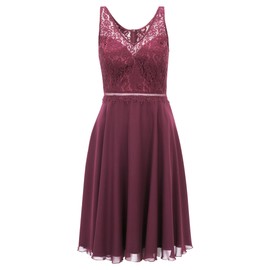 Vera Mont Women's Short Sleeveless Dress, red