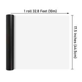 NESCCI NESCCI Matte Metal Black Wrapping Paper, Solid Color Paper,Gift Wrapping Paper,Perfect for Wedding,Valentine's Day,Birthday, Christmas,Baby Shower,DIY Bouquet (17.5 Inches X 32.8 Feet)