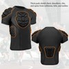 Jormino Padded Compression Shirts with Chest, Rib, Shoulder & Back