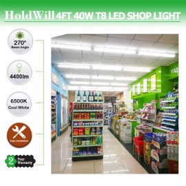 SOSEN 6 PACK LED Linkable Shop Light 4FT 40W Daylight Fixture V Shape T8 6000K