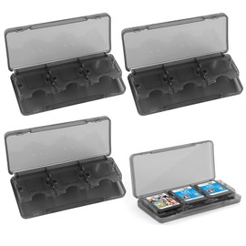 RICISUNG 3DS Soft Case, 6 in 1 Game Card Case, Set of 3, Game Card Storage Case, Holds 6 Cards, Portable, Portable, Storage, Organization (3DS/3DSLL/2DSLL/NDSI/NDS LITE Compatible Game Cards), black,