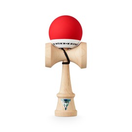KROM - Kendama Toy POP LOL Red - High Wood Quality - Extra Strong - for Beginner and Pro - Gift Pack : Extra String + Stickers