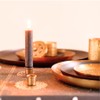 Pack of 4 Rustic Taper Candles, Height: 24 cm, Diameter: