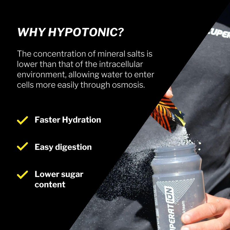 RECUPERATION Strawberry Hypotonic Drink Powder, Electrolytes, 2x20 Sachets