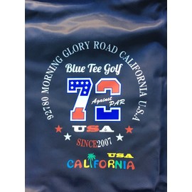 BLUE TEE GOLF California Travel Cover (AgainstPAR72 Model) with Storage Pouch (Navy (New-AgainstPAR72))