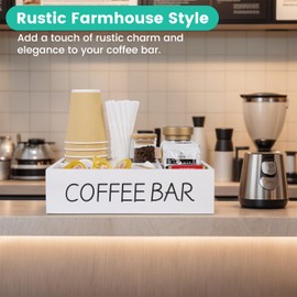 SLLPL ​Coffee Bar Organizer and Condiment Storage for Countertop, Coffee Station Organizer for Home and Office