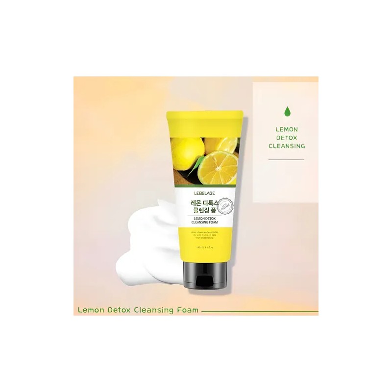 Espuma Limpiadora Facial Coreana De Limn Detox 1pz Mixta Danoche