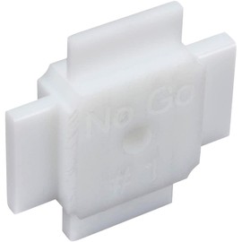 Speedway Motors No-Go Auto Body 2"x2" Gap Gauge Tool, .125-.200: CNC Machined High-Density Plastic, Includes Four 1" Blades, Scratch-Resistant & Chemical Resistant