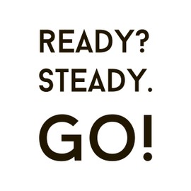 Toilet Seat and Front Sticker - Funny Vinyl Decal Ready? Steady GO - Black Sign for Front of Toilet and Open Cover - Unique Bathroom Decoration - Toilet Sticker Rules – Washroom Decal and 10x9