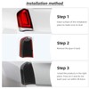 Hoolcar Tail Light Lamp Cover Guard Trim Bezel Frame Decor