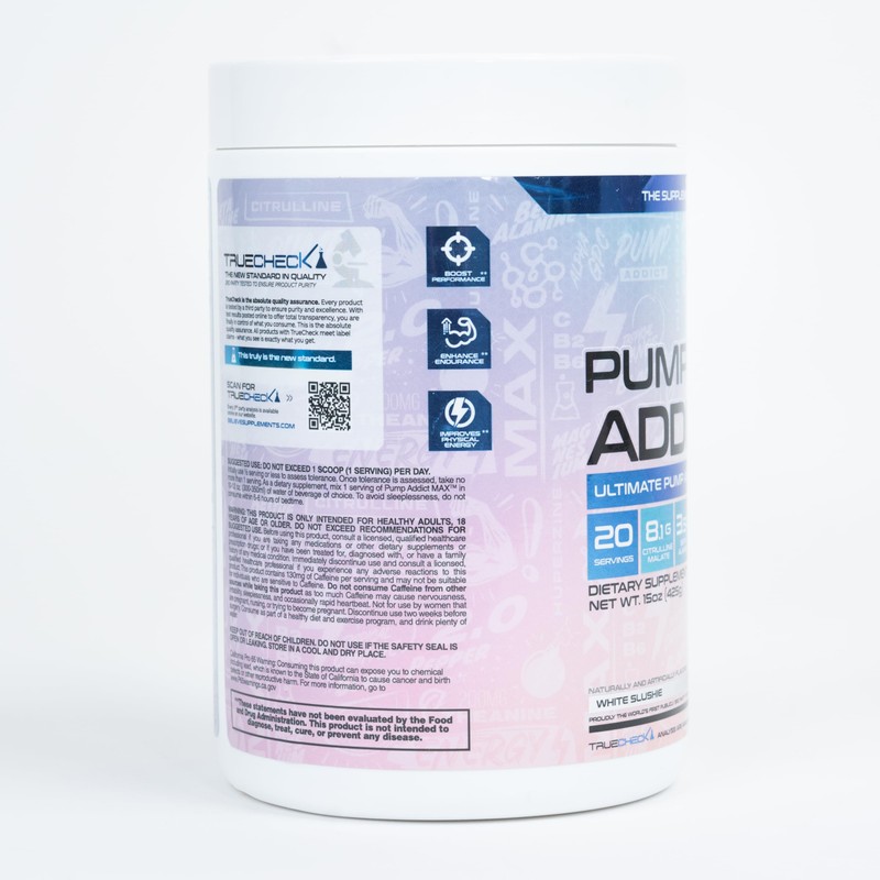 Believe Supplements - Pump Addict Max Pre-Workout Powder - Enhanced