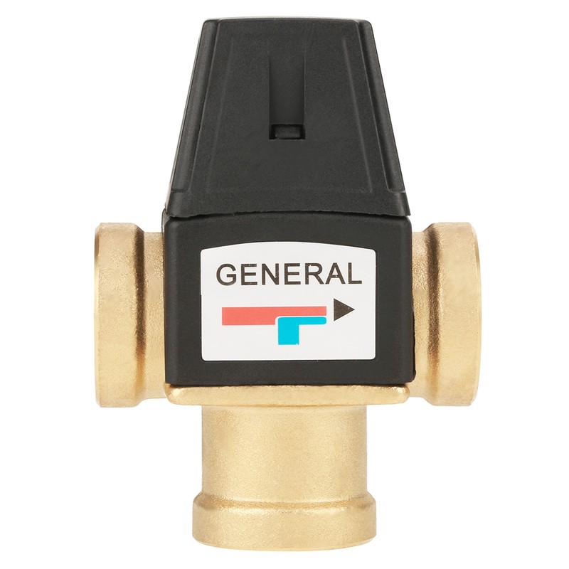 3 Way DN20 Female Thread Brass Thermostatic Mixing Valve for