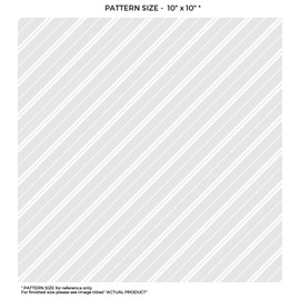 Windowpix 48 x 24 White Diagonal Striped Pattern Frosted Window Film Privacy Static Cling Film UV Filtering Energy Saving