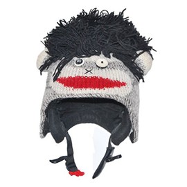 Ski Helmet Cover Black Punk Monkey - Shipping costs included