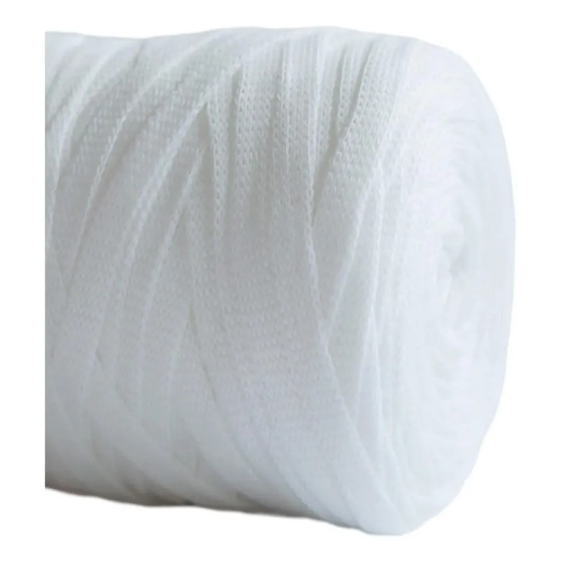 Hilo De Tejer, Hilo Grueso, Camiseta De Ganchillo, Blanco