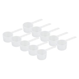 10 Cucharas Medidoras Transparentes con Escala, Cucharas Medidoras Reutilizables deLargo para Tomar Polvo, Gel, Polvo de Pelcula Cucharas de Plstico  