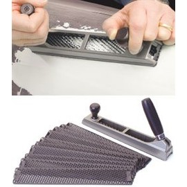 Eastwood Rotating Body Rasp Holder With Wooden Handles For Holding Plastic Body Fillers Rasps Flat Or Half Round Blades 10 in. Long And 1-5/8 in. Wide