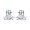 Presentski Sloth Opal Stud Earrings Smile 925 Sterling Silver Colorful
