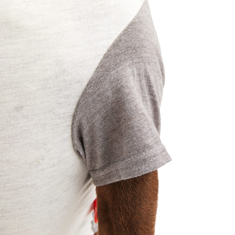 Reddy Grey Cooling Tonal Dog Tee, X-Large