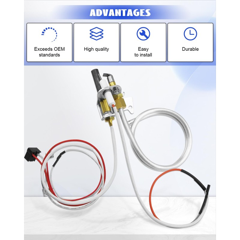 100112330 Water Heater Pilot Assembly Fit for Reliance/AO Smith/Whirlpool/State/American Water