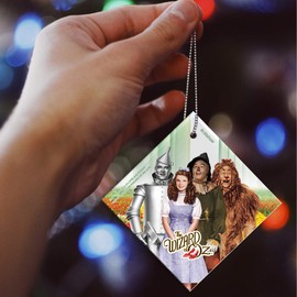 Trend Setters The Wizard of Oz – Foursome - Starfire Prints Hanging Glass - Ideal for Gifting and Collecting