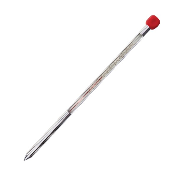 Garden Soil Thermometer 320mm Aluminium Case - Monitor Soil Temperature Prior To Sowing and Planting Composting With This Useful Soil Temperature Probe Thermometers Greenhouse Accessories