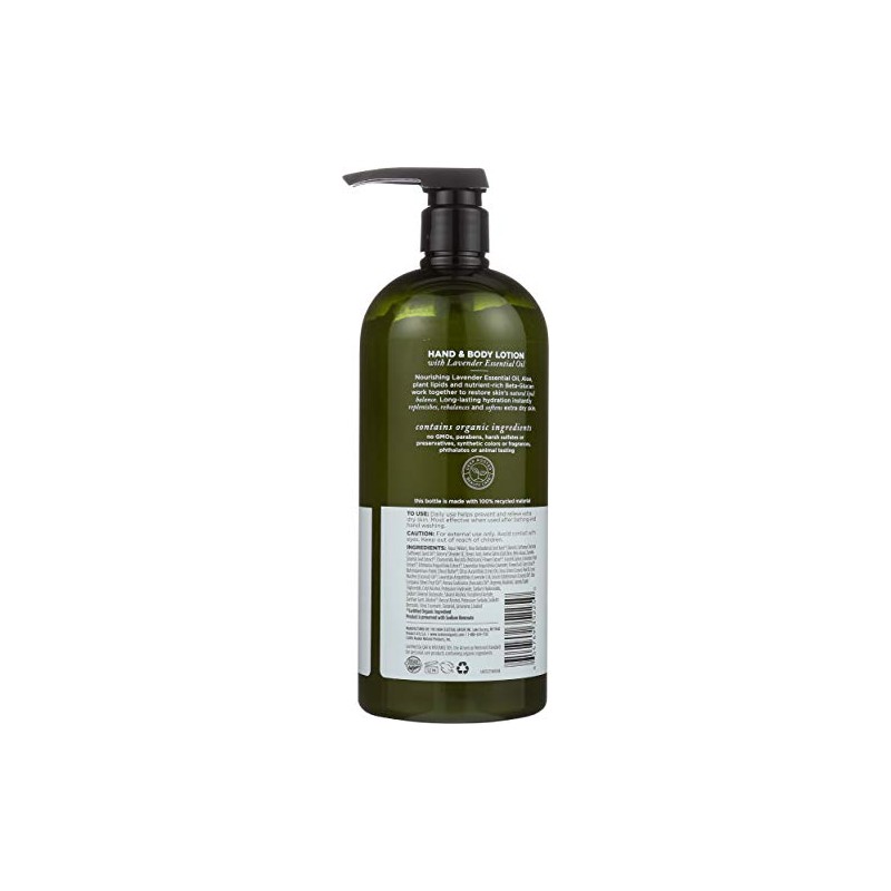 Avalon Organics Hand and Body Lotion Lavender - 32 fl