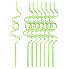 uxcell 20pcs Silly Straws, 260x35mm Crazy Straws, Loop Curly Drinking Straws Funny Straws for Gift Christmas Birthday Wedding Party Supplies Decoration