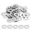 sourcing map M8 Flat Washer for Screw, 60Pcs Metal Washers
