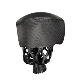 Joy's Billiard Pool Table Pockets, Leather Pool Table Pockets, Billiard Pockets, Made of Real Leather, Mosaic Pattern Shield, Black Color, Set of 6