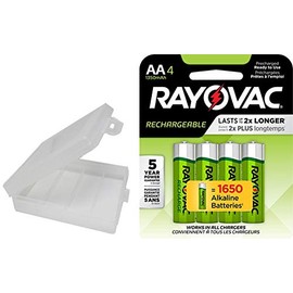 My Battery Supplier Rayovac Rechargeable 1350mAh NiMH AA Batteries 4 Packs