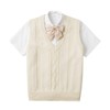 Wowcarbazole School Vest, Student Uniform, Knit Vest, V Neck, For