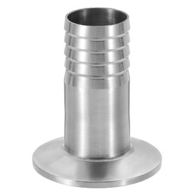 PATIKIL 1.5in Tri Clamps to 1in Hose Barbed Adapter, 1pcs Sanitary Tri Clamps Hose Barb Fitting 304 Stainless Steel Pipe for Brewery Winery Food Processing Equipment