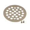 Moen 101664BN 4-1/4-Inch Screw-In Shower Strainer, Brushed Nickel