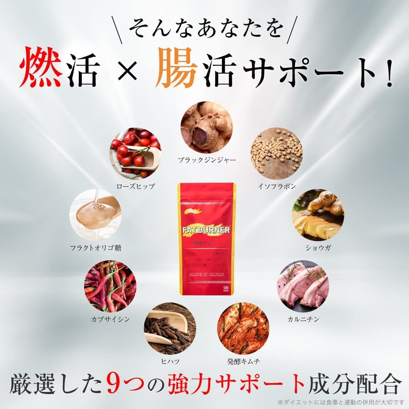 [Burning System] Diet support for your stomach. Formulated with 9